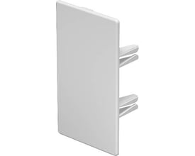 OBO WDHK-H endestykke i lysegrå (RAL 7035) halogenfri plast til kabelkanaler, 60 x 110 mm.
