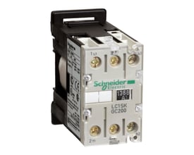 Schneider Electric TeSys SK minikontaktor, model LC1SK GC200, med 5A AC3 og 12A AC1 kapacitet, 230V AC spole.