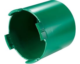 Baier diamantdåsesænker Ø 79 mm i grøn, med M16 gevindfatning til abrasive materialer.