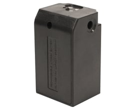 Sort genopladeligt lithiumbatteri til GEO6X med 7.4V spænding og 2000mAh kapacitet.