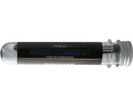 Prima Creator 3D printer nozzle cleaning kit, med spiralformede renseværktøjer i et transparent rør med skruelåg.