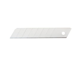 Irwin Tools knivblade til bræk-af-kniv i karbon, 9 mm, med lige klinge opdelt i segmenter.
