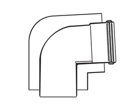 Sort-hvid illustration af en Vaillant EcoTEC bøjning med 87° vinkel og 80/125 mm diameter på neutral baggrund.