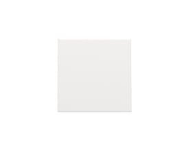 Niko blænddæksel i hvid, til planforsænket montage, fremstillet i slidstærkt materiale.