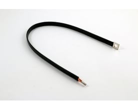 Cubic Mini-flex FB10672 mellemstykke med sort isolering og metalterminaler, placeret på hvid baggrund.