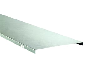 Schneider Electric låg til gitterbakke TR, 500 mm bred, 2 meter lang, i galvaniseret stål med en ensartet metaloverflade.