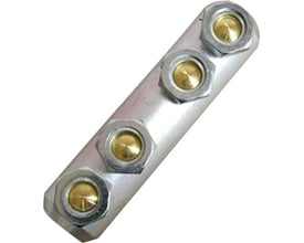 Elpress SC240R185S skruemuffe til 120-240mm² kabler, med tre messing-skruer på aluminiumslegeret muffe.