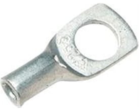 Nærbillede af Elpress rørkabelsko, viser M6 laske og 2,5mm² dimensionen i fortinnet kobber.