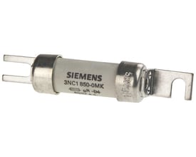 Siemens Sitor sikring med bolt-on, 16A mærkestrøm og 690V spænding, vist på hvid baggrund.