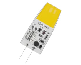 Ledvance LED pin micro-lyskilde med G4-sokkel, to tynde stifter og en kompakt, klar pæredel.