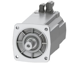 Siemens SIMOTICS S-1FK2 CT servomotor med 27 Nm moment og IP64 beskyttelse, vist på hvid baggrund.