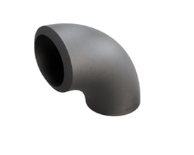 Indura 90° bøjning P235GH-TC1 3D med 88,9mm ydre diameter og 10mm godstykkelse.