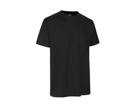 ID Identity T-shirt Pro i sort i størrelse 4XL, fremstillet af slidstærkt materiale med fire-lags halsrib.