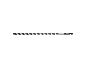 Ironside universalbor med HM-spids, 8 mm diameter og 1/4-tommers HEX-skaft, vist fra siden i fuld længde.