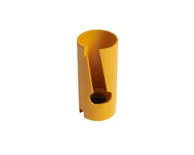Gul Ironside HM-hulsav på 32 mm med åben, cylindrisk krop og synligt gevindhul til centerbor.