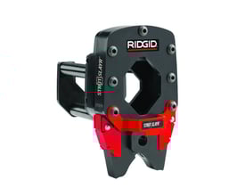 Ridgid StrutSlayr skærehoved i sort og rød, med 'Ridgid' logo tydeligt synligt på den sorte del.