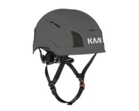 Kask Zenith X Max Air sikkerhedshjelm i antracit set skråt fra siden med ventilationsåbninger og sort hagerem.