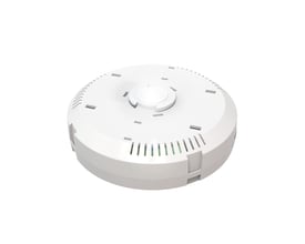 Undersiden af Ansell Lighting 'Panel Pod' selvtest nødlysmodul viser tilslutningsmekanisme og ventilationshuller.
