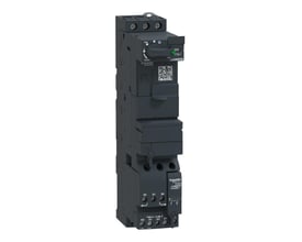 Schneider Electric TeSys U reverserende motorstarter, 32A, 24VDC, viser fronten med resetknap, tripindikator og mærkat LU2BB08L.