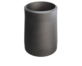 Koncentrisk reduktion i P235GH stål med dimensionerne 48.3/2.6 x 42.4/2.6 mm, vist på hvid baggrund.