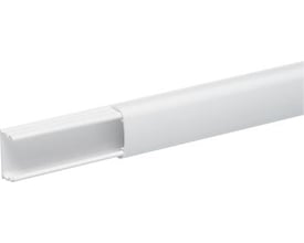 Schneider Electric OptiLine minikabelkanal i hvid PVC, 20x12 mm med et rum og 2,1 meters længde.