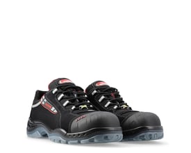 Sika Footwear Senex Pro ESD S3 sikkerhedssko i str. 45, fremstillet af sort åndbart og vandafvisende microfiber med synlig ProNose.