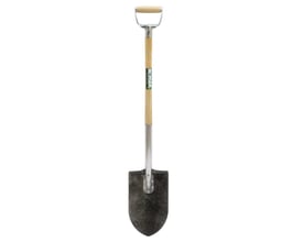 Ironside Classic 11 AY havespidsspade med spidst, mørkt blad, asketræsskaft og D-greb.