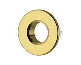 Damixa overløbsring i børstet messing til håndvaske, diameter 24 mm, med PVD-belægning.