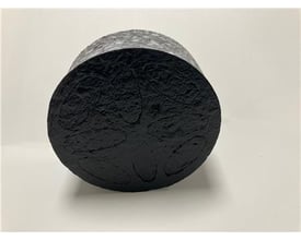 Lindab Spjæld/Lydindsats INNOV til ventil 160 mm, lyddæmpende skum med prægede mønstre på den ene ende.