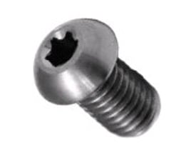 M3x6 ISO 7380 A2 rustfri button head skrue med Torx-kærv og gevind.
