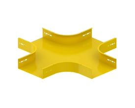 Schneider Electric X-stykke 110Hx200x1mm FZS C2 i RAL1023 gul, et krydsformet tilbehør til gitterbakker.