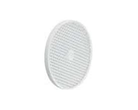 Omron reflektor til lysgitter, ø84 mm, rund, med et fint ternet mønster på den reflekterende overflade.