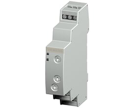 Siemens 7PV15 tidsrelæ med 2 CO kontakter og et tidsinterval på 0,05s til 100 timer, vist på hvid baggrund.