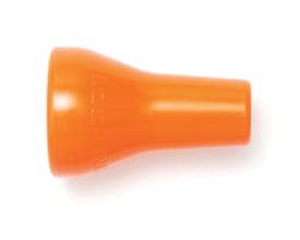 Orange Loc-Line multidyse 16XØ1,5 i plast, med indgraveret logo på siden og en hvid baggrund.