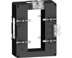 Schneider Electric PowerLogic strømtransformer 2000/5A, klasse 0.5, 50VA, i sort robust design med tydelige terminaler.