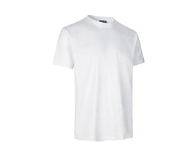 ID Identity T-shirt Pro i hvid, størrelse 3XL, vist forfra på hvid baggrund.