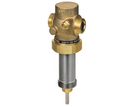Danfoss VGS 20 trykaflastet 2-vejs gevindventil, DN20 med G 1" gevind og messinghus.