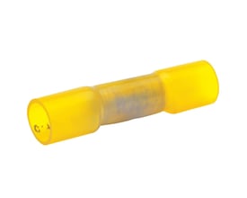 Klauke isoleret pressemuffe, gul, til 4-6 mm² ledere. Muffen er halogenfri og har en totallængde på 41 mm.