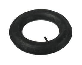 Ravendo slange til mørtelbøre dæk, størrelse 4.00x8 tommer, sort gummi, vist udpakket på hvid baggrund.