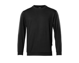 Sort Mascot sweatshirt Caribien i størrelse XS, frontvisning med rund hals og lange ærmer. Fremstillet i bomuld og polyester.