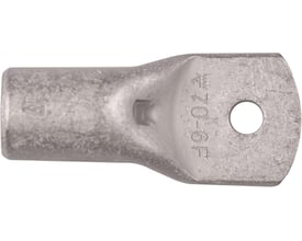 Elpress Cu-rørkabelsko KRF70-10 med 70mm² tilslutning og M10 laske. Fortinnet kobber med inspektionshul.