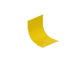 Schneider Electric låg til 90° indvendig bøjning, 60Hx300x1mm i RAL1023 gul, fremstillet af FZS stål.