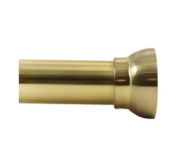 Leijma forhængsstang i gyldent finish med justerbar længde fra 75 til 125 cm.