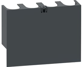 Schneider Electric klemmeafskærmning TPSISO30 i mørkegrå plast til 160A TransferPacT TA16D, leveres i 3 stk. med monteringsbeslag.