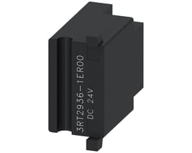 Siemens overspændingsdæmper med diode til 24V DC, mærket 3RT2936-1ER00, designet til kontaktorer.