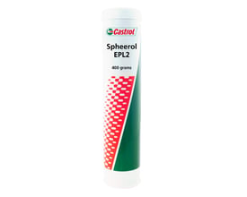 Castrol Spheerol EPL 2 smørefedt i 400 grams beholder, med tydeligt Castrol logo og grafisk mønster.