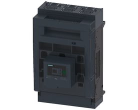 Siemens SENTRON 3NP1 sikringsafbryder, 3-polet, NH1, 250A, med elektronisk overvågning EFM20, mørkegrå.