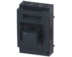 Siemens SENTRON sikringsafbryder 3NP1, 3-polet NH1 i mørkegrå, 250A, med elektronisk sikringsovervågning EFM10.
