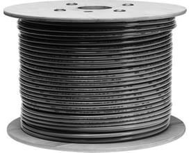 Festo trykluftslange PUN-H-12X2 på en trækspole, transparent grøn, 12mm ydre diameter.