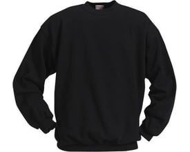 Mascot Sweatshirt Caribien i sort, størrelse 4XL, med rund hals og lange ærmer, fremstillet af bomuld og polyester.